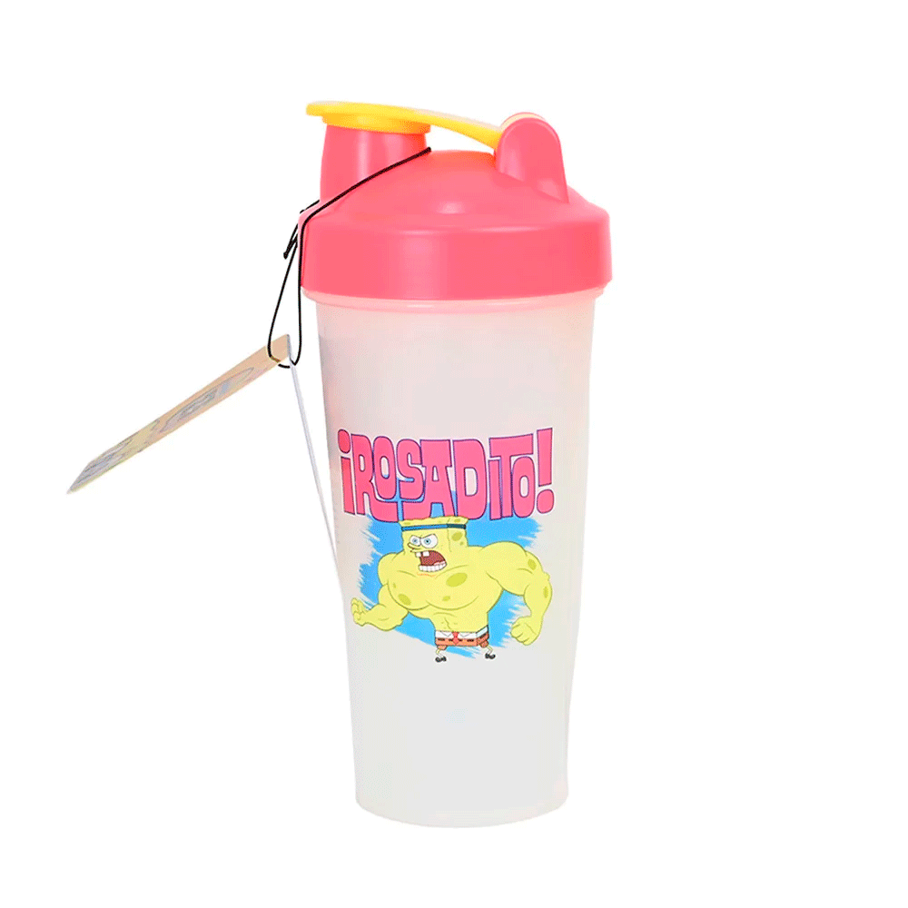 Shaker Gym Bob Esponja – ¡Rosadito! (650 ml)