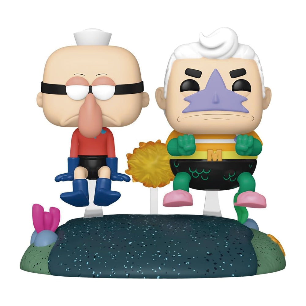 #126 SpongeBob Squarepants - Mermaidman & Barnacleboy with Invisible Boatmobile (Amazon Exclusive)