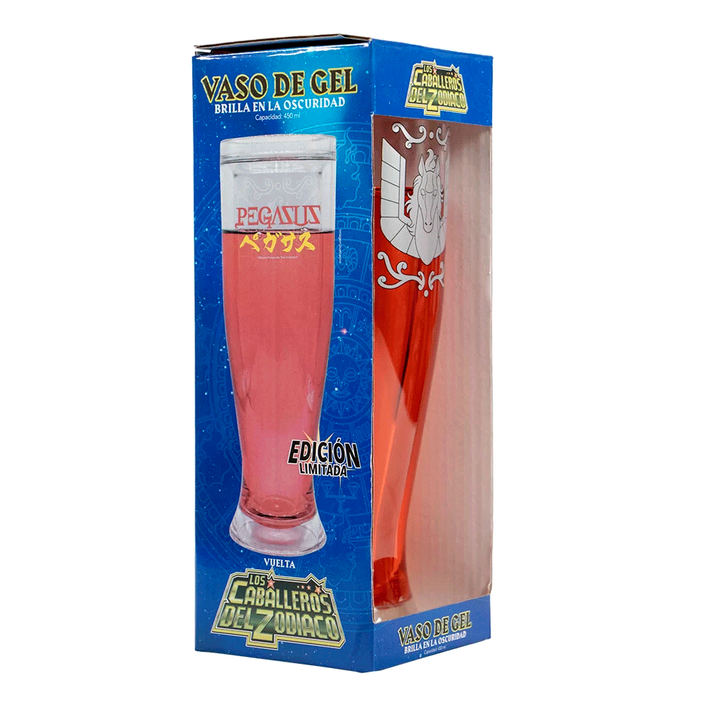 Vaso Mágico Glow in the Dark – Caballeros del Zodiaco Pegaso (450 ml)