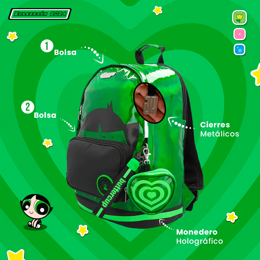 Mochila Powerpuff Girl – Bellota (ButterCup)