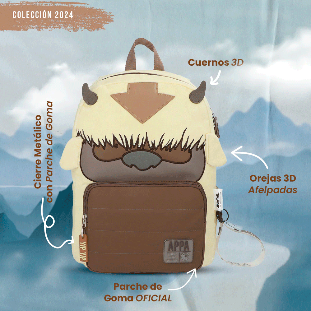 Mochila Appa Yip Yip – Avatar: La Leyenda de Aang
